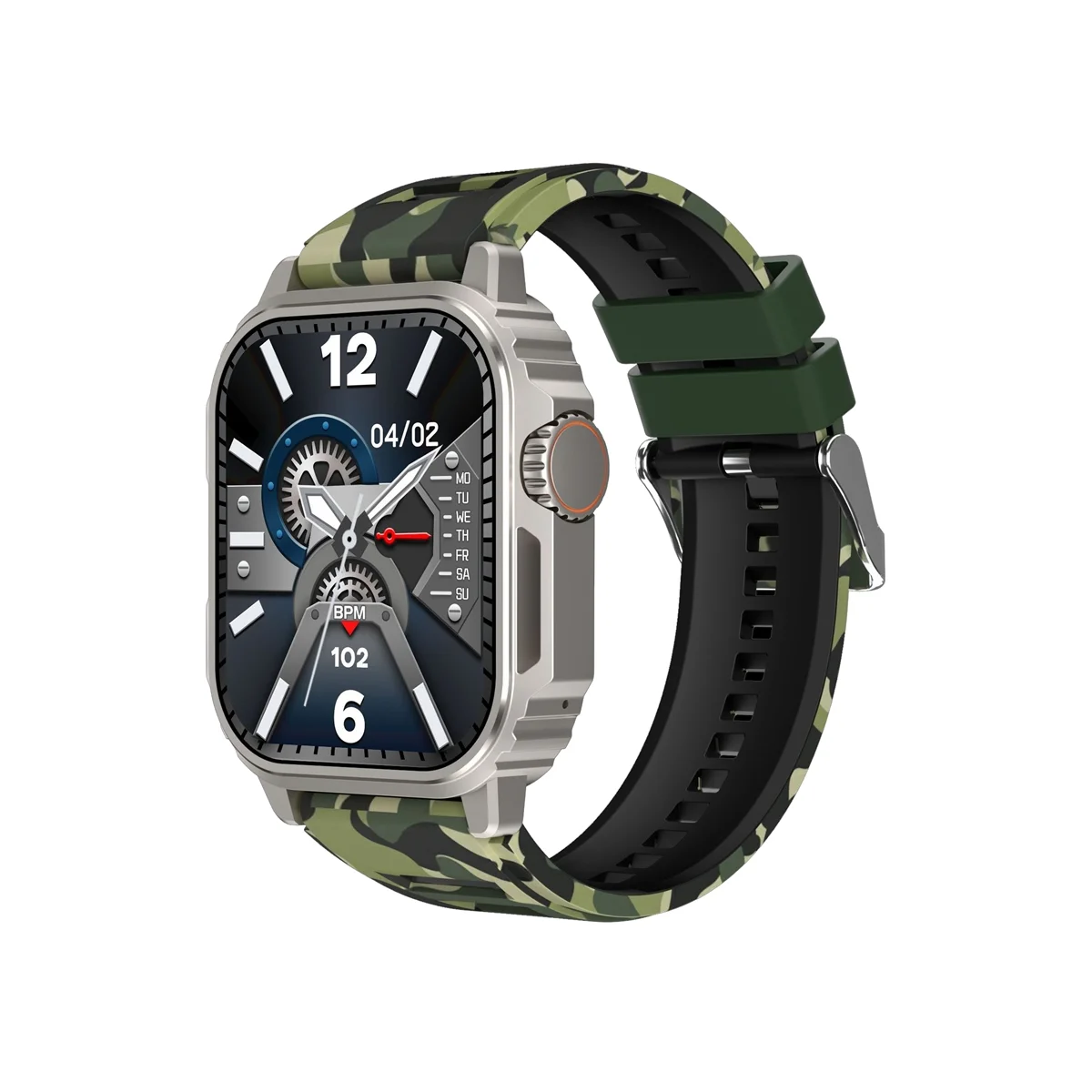 

Smart Watch Tw11 Men Bluetooth Call Screen Compass Sports Music Weather Silver