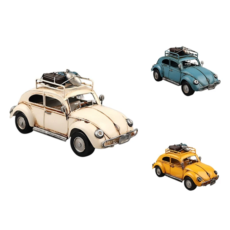 

Beetle Touring Car Model Retro Tin Craft Window Cabinet Collectible Ornament Perfect Birthday Surprise For Boyfriend