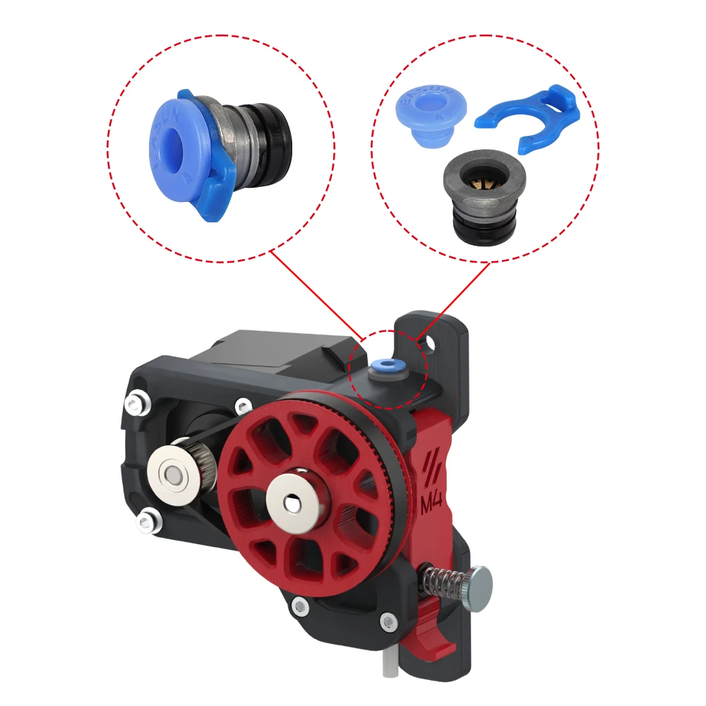 Hyuduo 10 Set Connettori Valvola Pneumatica ECAS04 Per Estrusore VORON - Raccordi PTFE Per Tubo Stampante 3D, Accessori Stampanti