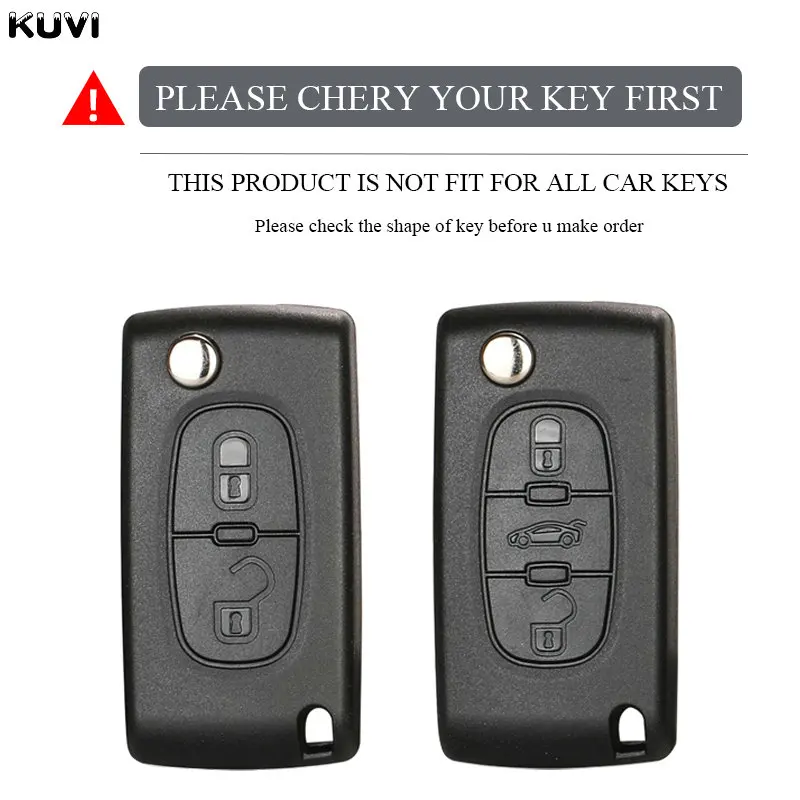 Plating TPU 2/3 Buttons Car Remote Key Case Cover Shell for Citroen C2 C3 C4 C5 C6 C8 for Peugeot 107 207 307 307S 308 407 607 key case key case cover car key shell remote control case cover