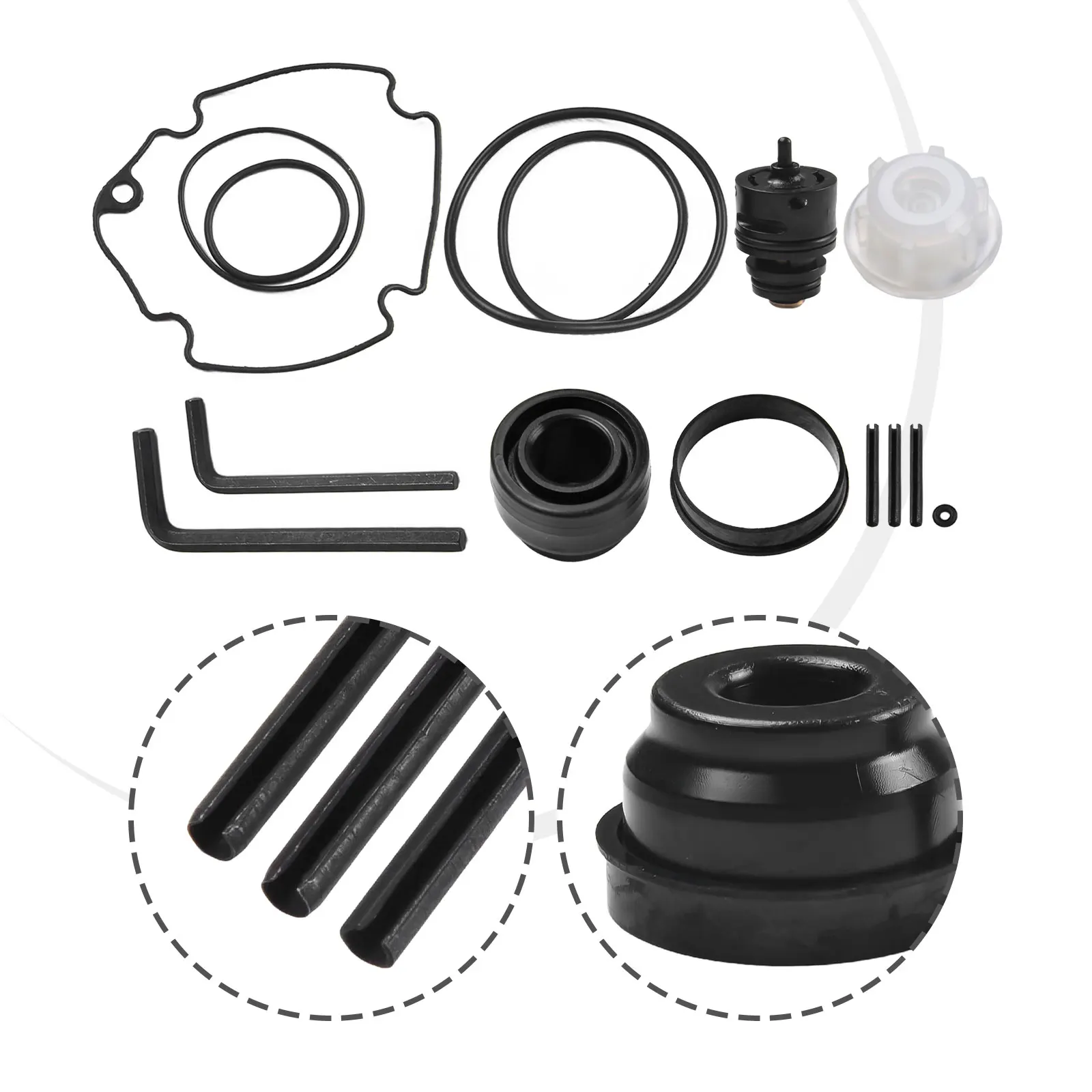 

Practical Nailer Overhaul Kit Parts 1 Set 910463 Accessories Fittings For Porter Cable RN175A Type 1 Rubber + Metal