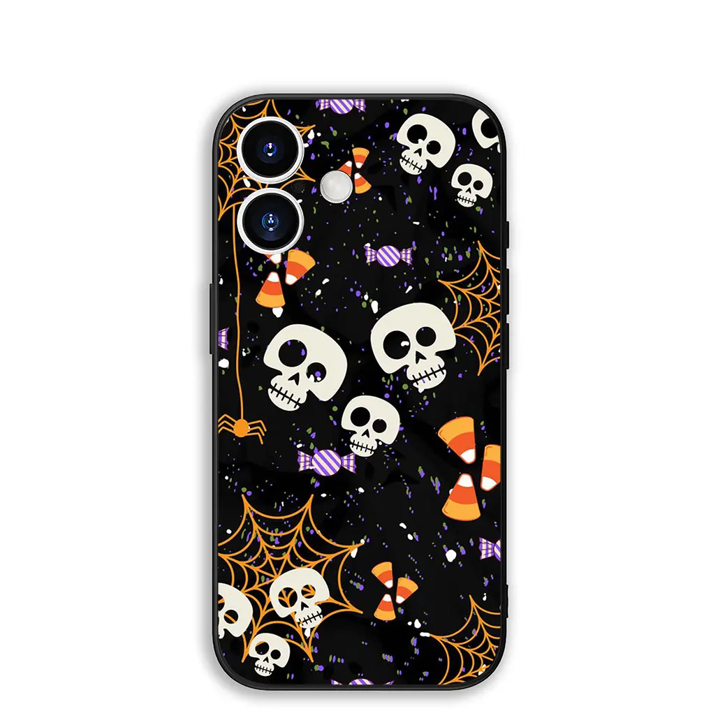 Little Ghost Halloween Pumpkin Flower Phone Case