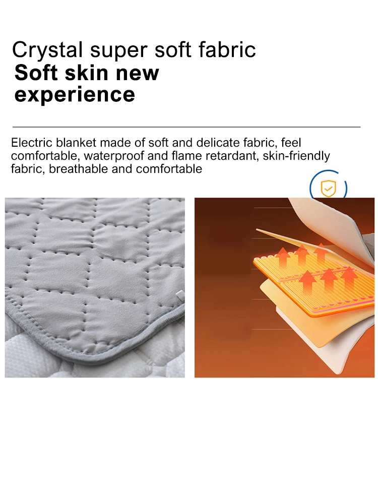 Car Electric Heating Blanket Camping Warmer Mat Heater 12V/24V Off-Road Vehicles Trunk Fast Heating Pad 180cmx150cm 150x80cm