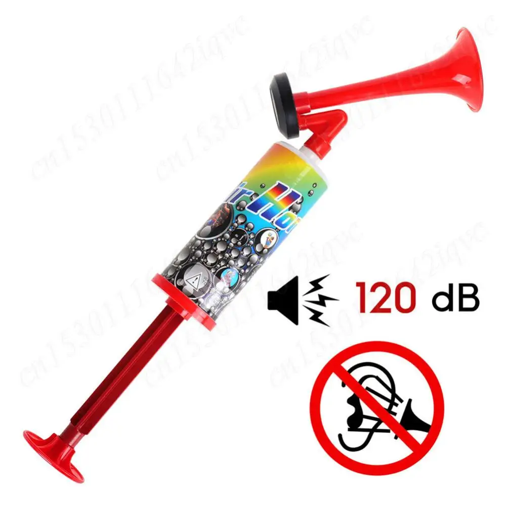 Football Stadium Horn Portable Soccer Air Cheering Horn Mini Handpush Pump Air for Boating Sports Events Birthday Parties