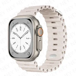 Premium Ocean Silicone Strap - Original 1:1 Design - 42mm 44mm 45mm 49mm (6 starlight)