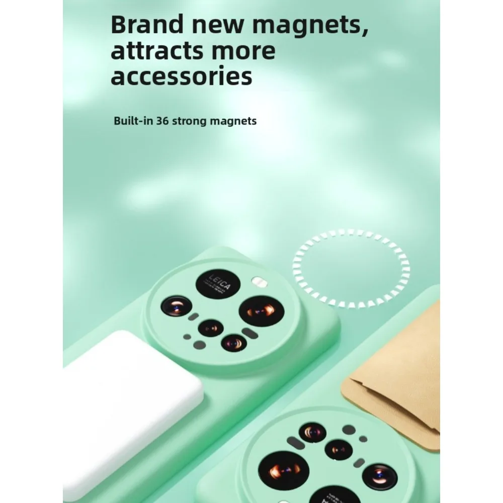 Magnetic MagSafe Solid Color Phone Case with Camera Protection