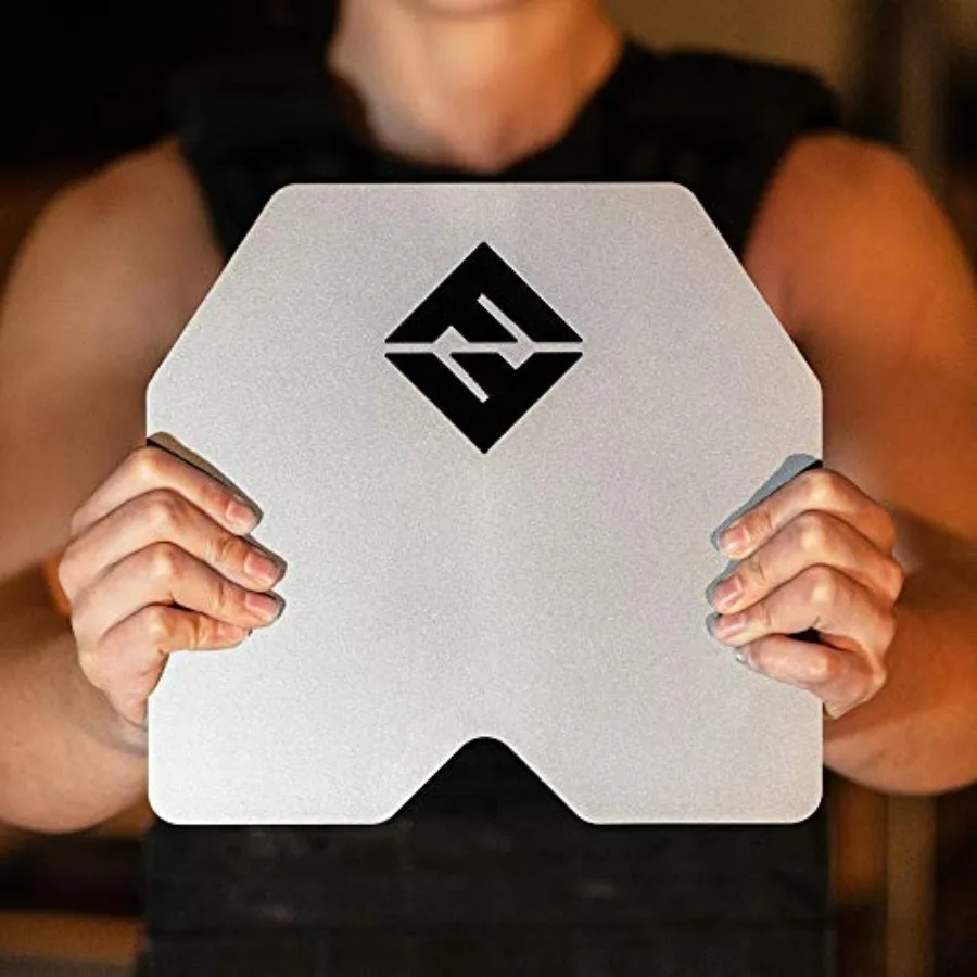 Weight Vest Plates - 5.75 LB Plates Sold in A Pair - 14LB Total Vest Weight - F&F Fitness - Compatible with Most Vests, Weight C