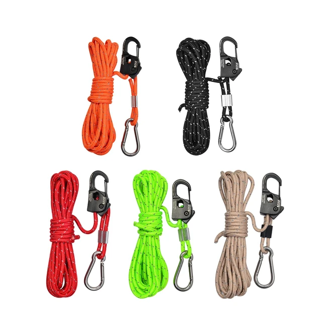 4mm Tent Guy Rope Length 4M Fast Locking Guide Rope for Tent - AliExpress