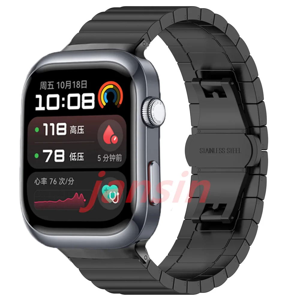 Stainless Steel Metal Wristband Bracelet - Business Watchband Accessory