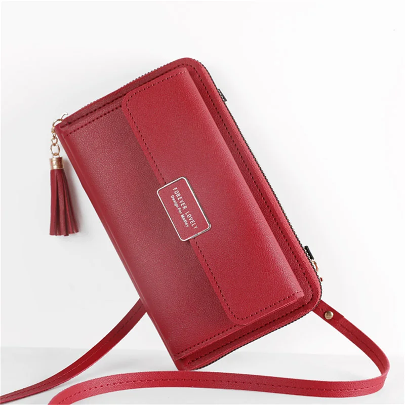 

Large Capacity More Function Long Wallet PU Leather Women's Wallets Purses for Women Clutch Shoulder Bag