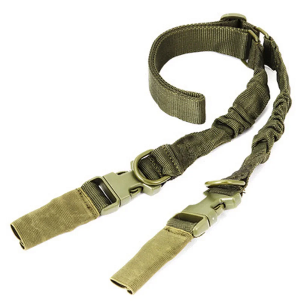 Shot Gun Belt Hunting Accessories Tactical Gear Tactical Double Point Gun Sling Shoulder Strap Rifle Rope Belt with Metal Buckle
