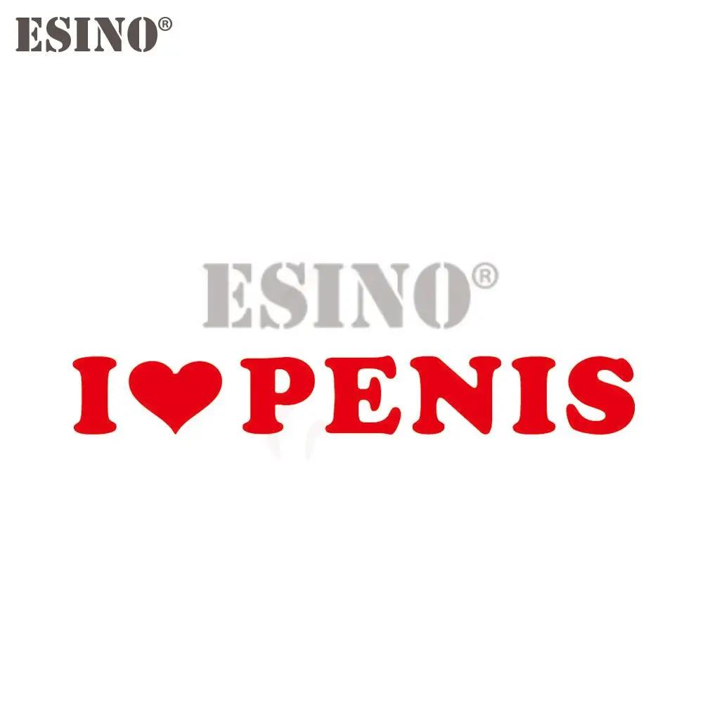 Car Styling Funny Creative I Love Penis Gay Pride Prank Decorative Decal Cartoon PVC 3D Carving Car Body Sticker Pattern Vinyl