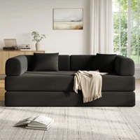 Convertible Floor Sofa Bed with Fixed-Shape Frame,  5-in-1 DIY Combination Modular Sofa,  for Living Room Bedroom Playroom 2