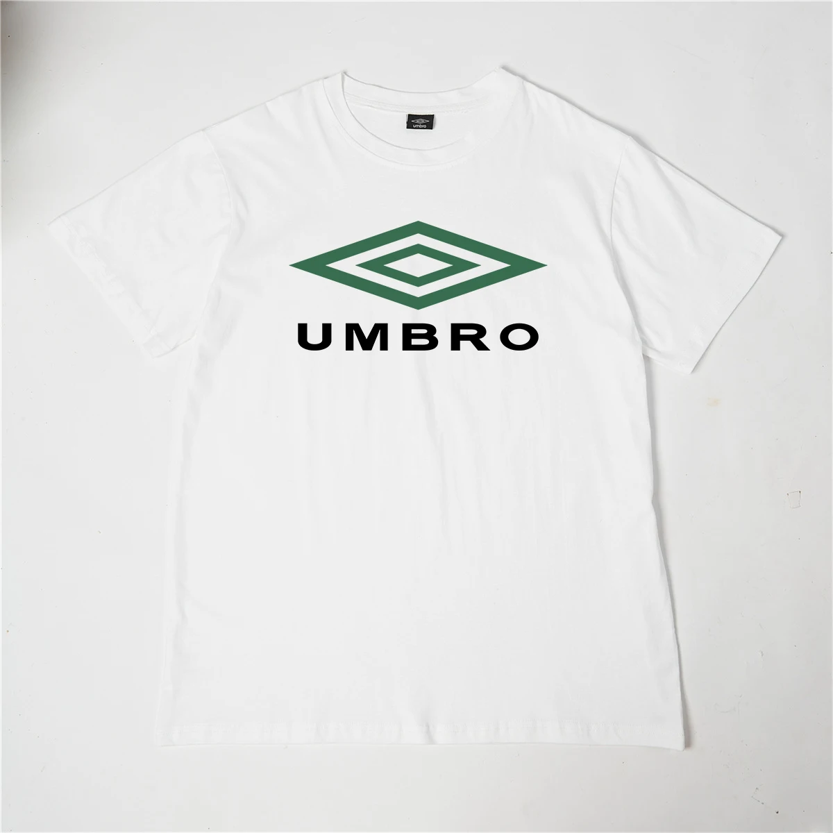 

Лето 2023, Umbro, зеленый хлопковый Повседневный Топ с буквенным принтом, Мужская футболка с принтом, женская футболка высокого качества