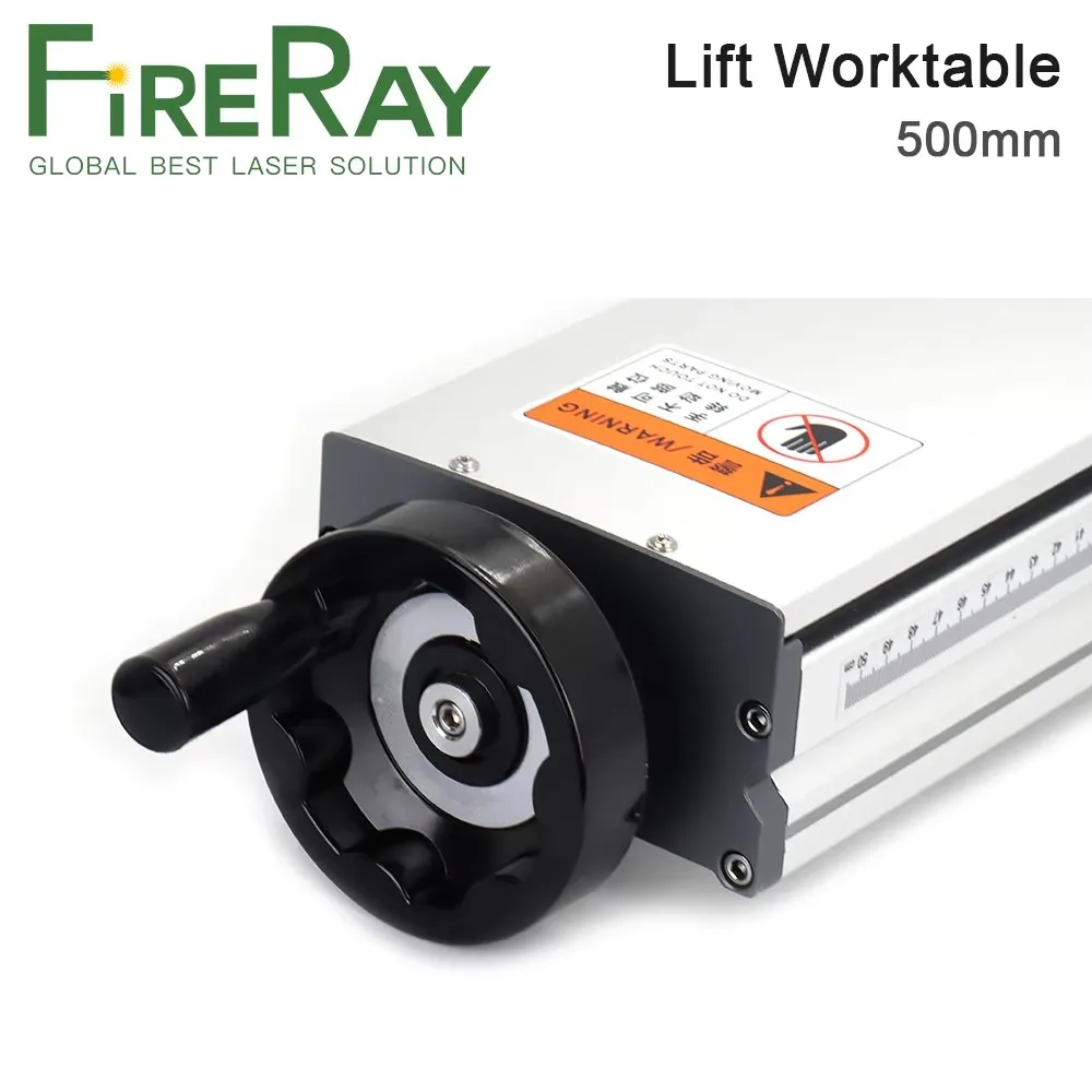 FireRay Laser Marking Part Lift Worktable Z Axis Lifting Column Stand 500mm for Co2/Fiber Laser Engraving Marking Machine