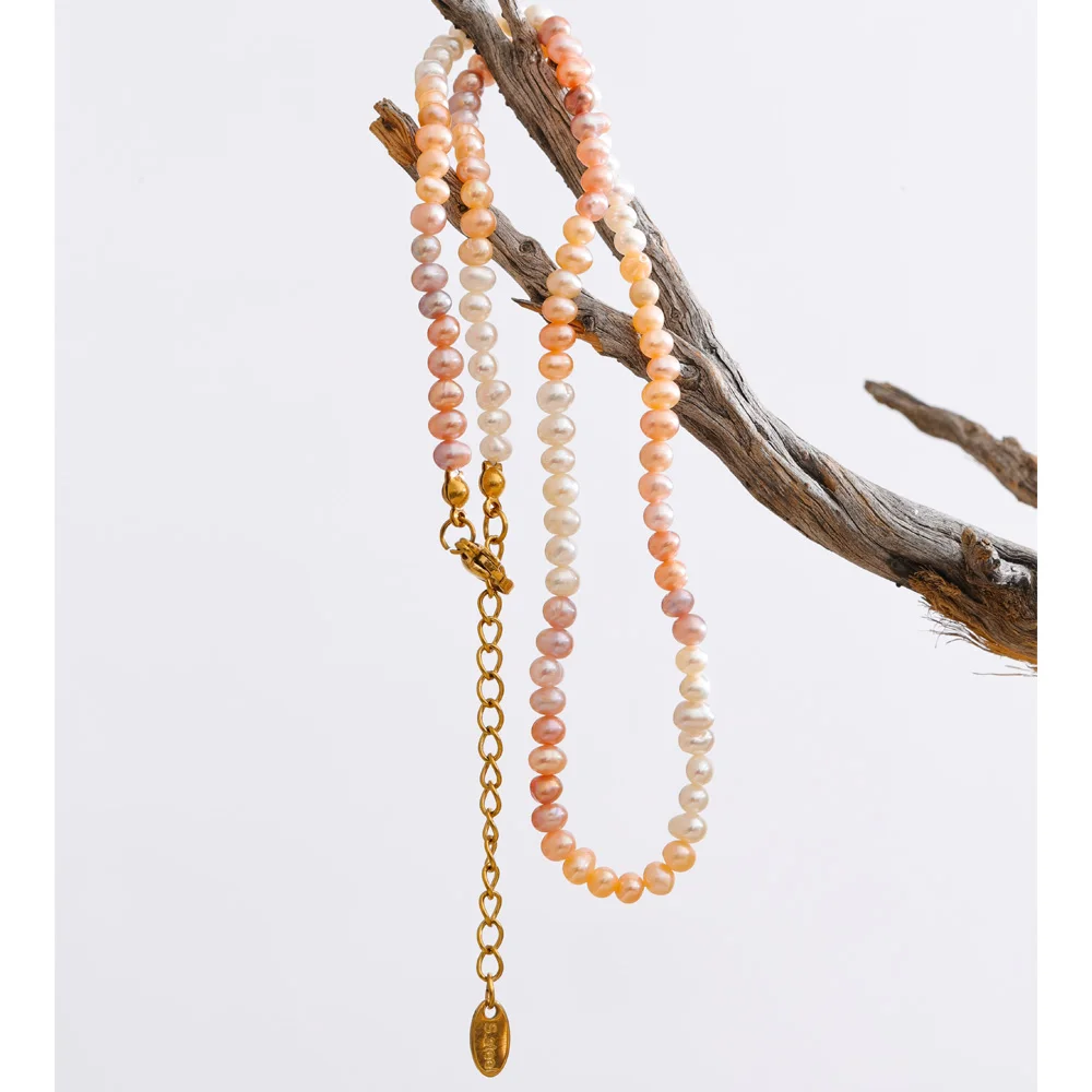 Yhpup Pearl Beads Chain Necklace for Mother Sister
