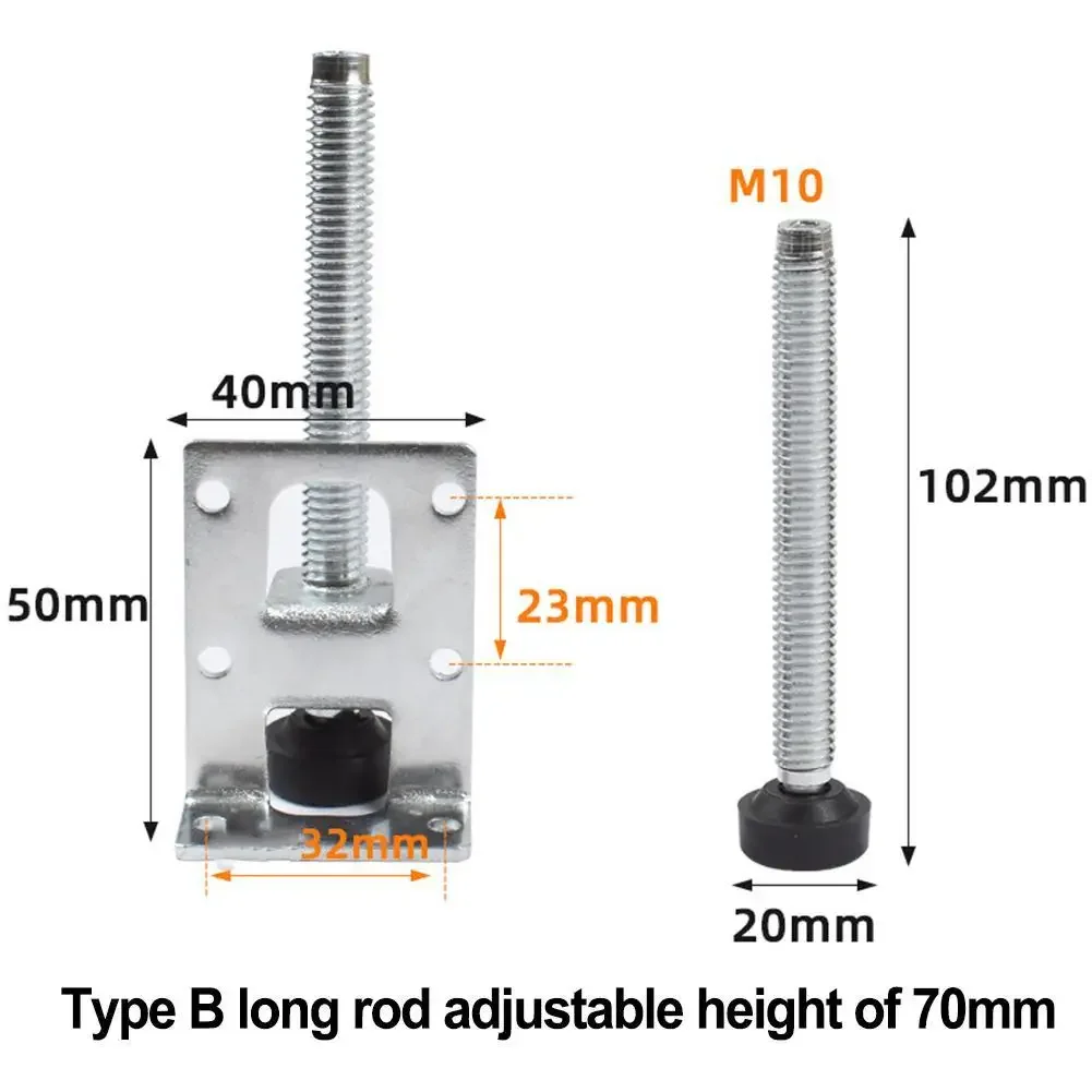 4pcs Leveling Feet Heavy Duty Furniture Levelers Duty Leveling Feet Adjustable Leveler Legs Cabinet Heavy Loadworkbench