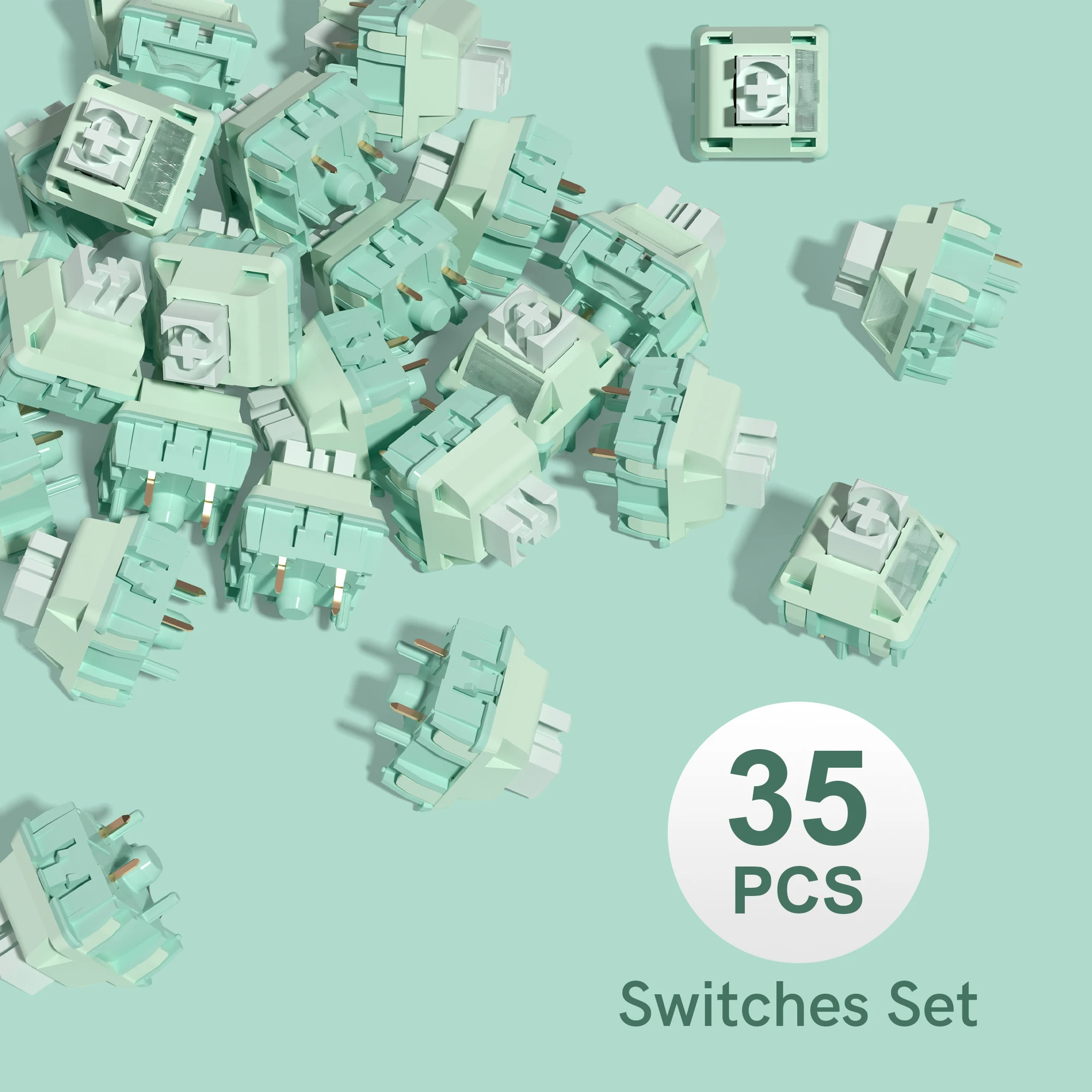 Womier-フルポムミントヘッドライトリニアスイッチ、メカニカル