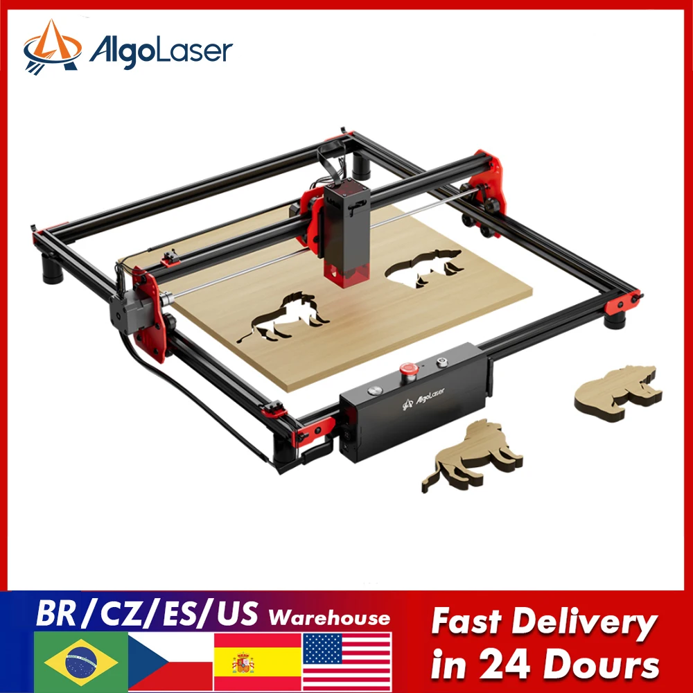 

40X40CM/40X85CM Laser Engraver Cutter Large Frame Wood Cutting Engraving Machine 5W 10W Optical Power Output Woodworking Tool