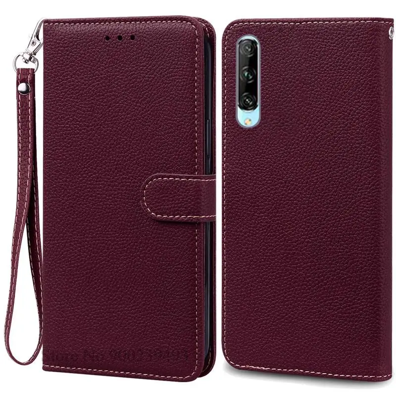 Huawei P Smart Pro Soft Silicone Wallet Flip Phone Cover