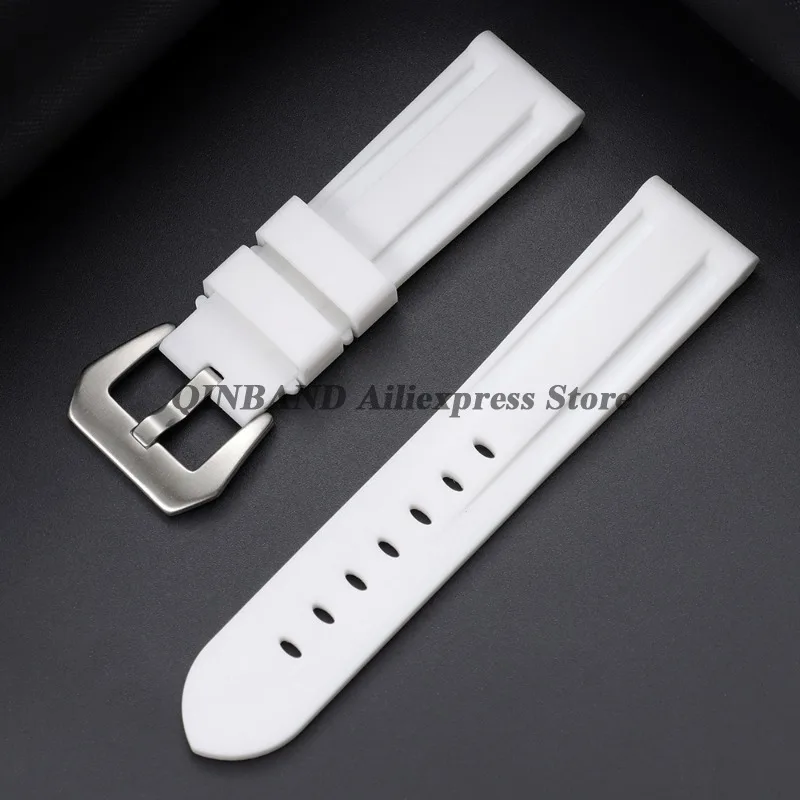 Camouflage Blue-Black-Grey Soft Silicone Watchband Replacement Strap