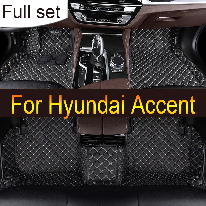 

Car Floor Mats For Hyundai Accent 2006 2007 2008 2009 2010 2011 Custom Auto Foot Pads Carpet Cover Interior Accessories
