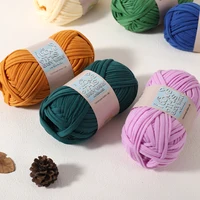 1pc 100g Thick Cloth Yarn Soft Colored Yarn for Hand Knitting Woven Bag Carpet DIY Hand-knitted Material 1