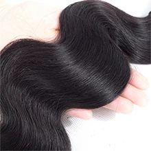 14A Extension di Capelli Umani Brasiliani Ondulati (Body Wave) 20 22 24 Pollici, 100% Veri Capelli Umani Vergini Grezzi, 3 Fasci di Capelli Umani Ondulati - immagine 5