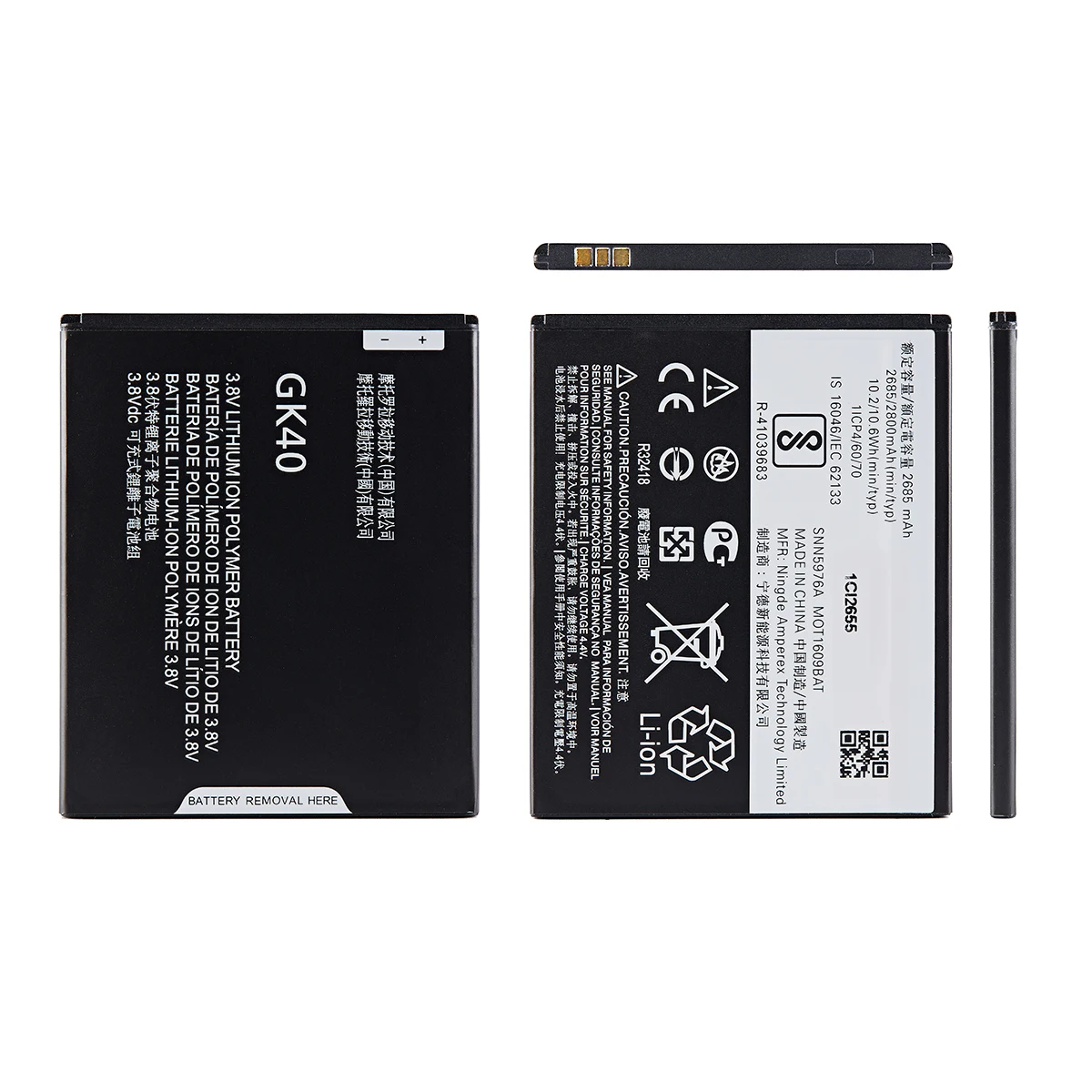 Genuine GK40 2800mah Battery G4Play For Motorola Moto G4 Play E4 XT1766  XT1607 XT1609 XT1600 MOT1609BAT SNN5976A GK 40 - AliExpress