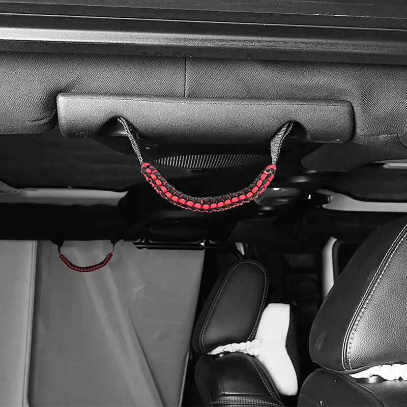 Barre de poignée d'appui-tête pour siège arrière de voiture, solide et  réglable, support d'accoudoir avec trou amusant - AliExpress
