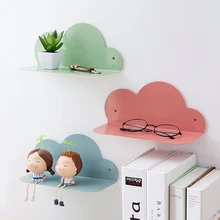 

Wrought Iron Cloud Rack Storage Rack Cute Cloud-Shaped Wall Shelf Wall-Mounted Wall Storage Rack Home Decoration Accessories