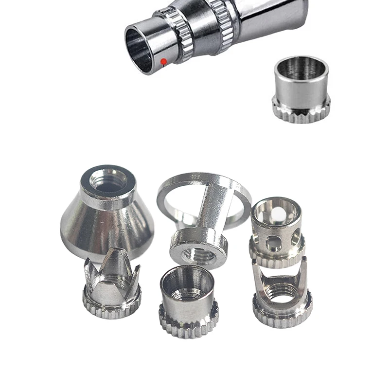 Air Brush Fan Caps 1PC Crown/ Tomahawk/ Hollow Condensing/distance Shape Closed/ Spatter Cap Airbrush Cover Cap Accessory airbrush cap
