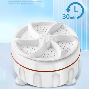 Mini lavatrice portatile ricarica USB lavatrice ad ultrasuoni Turbo per calzini biancheria intima lavare i piatti per i viaggi a casa 1