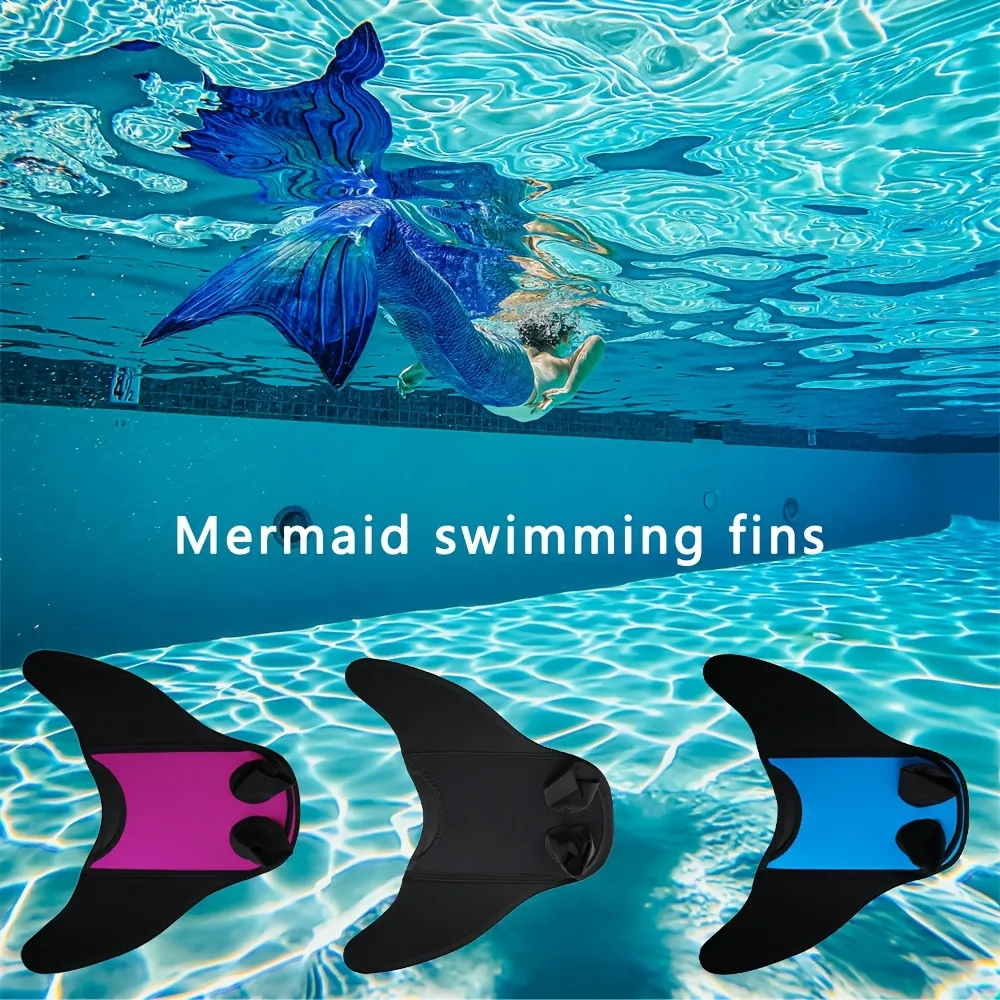 Mermaid Tail For Swimming Adult Kid Mermaid Swim Kid Swimming Fins Foot Flipper Di... - Grandado Swim Fins Adult