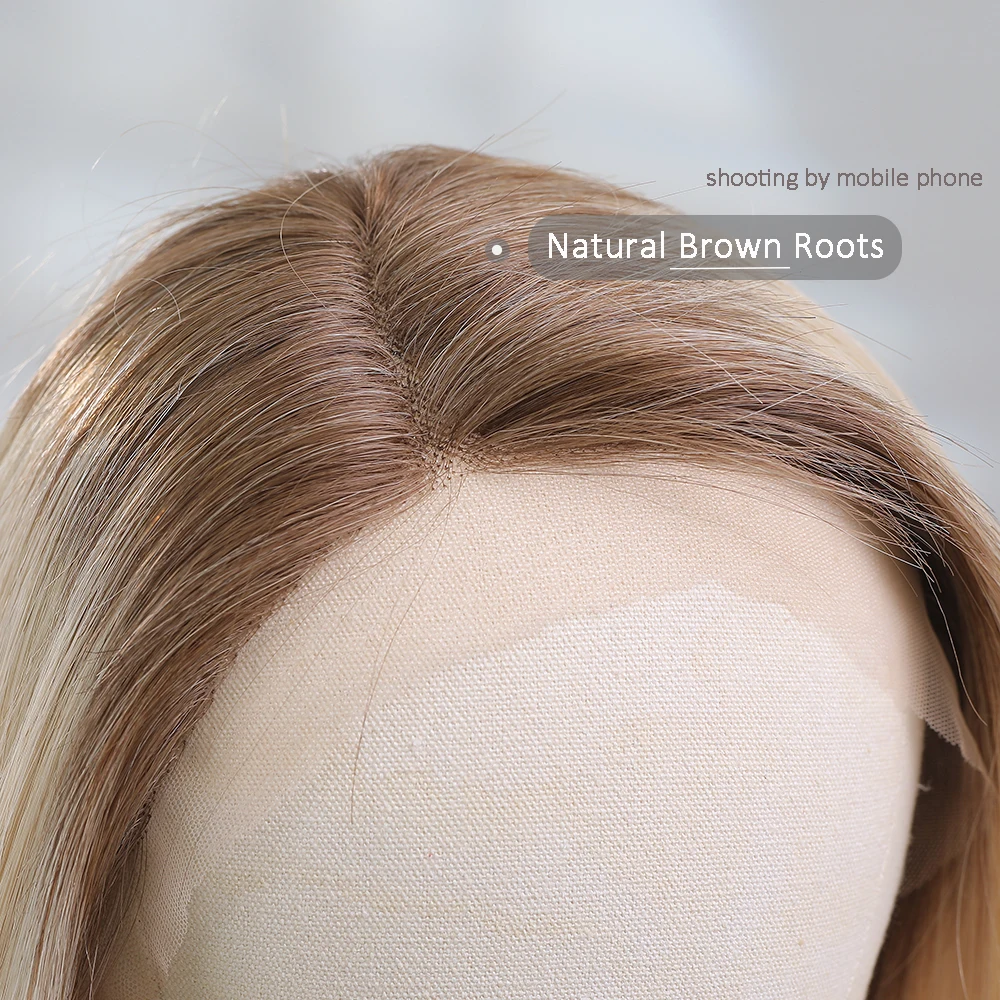 Human Hair Wig Transparent Lace Front Human Hair Wigs for Women Light Blonde Short Bob Straight Lace Frontal Wig Natural Daily Remy