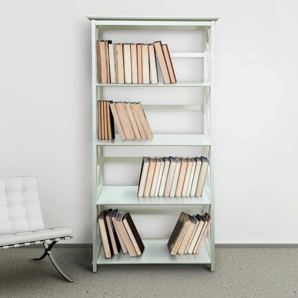 

Montego Bookcase, 5-Shelf, White