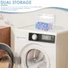 Double Layer Acrylic Storage Box with Drawer and Lid Clear Dryer Sheet Container Laundry Room Organization Decor Container 2
