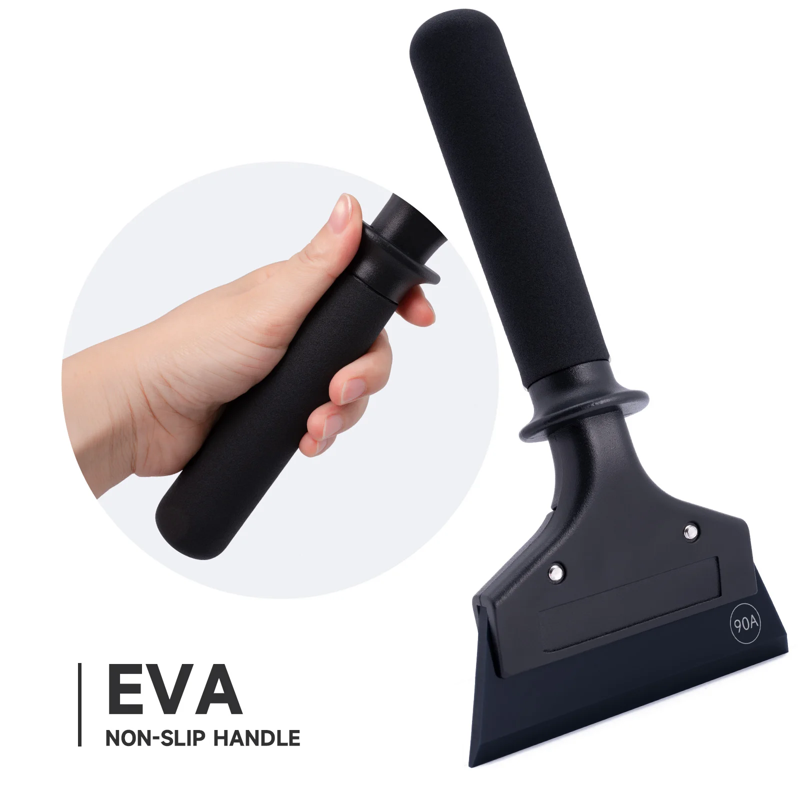 Car Glass Cleaning Scraper Rubber Blade Wiper 70/80/90A FOSHIO Window Tinting Windshield Protection Vinyl Film Install Squeegee