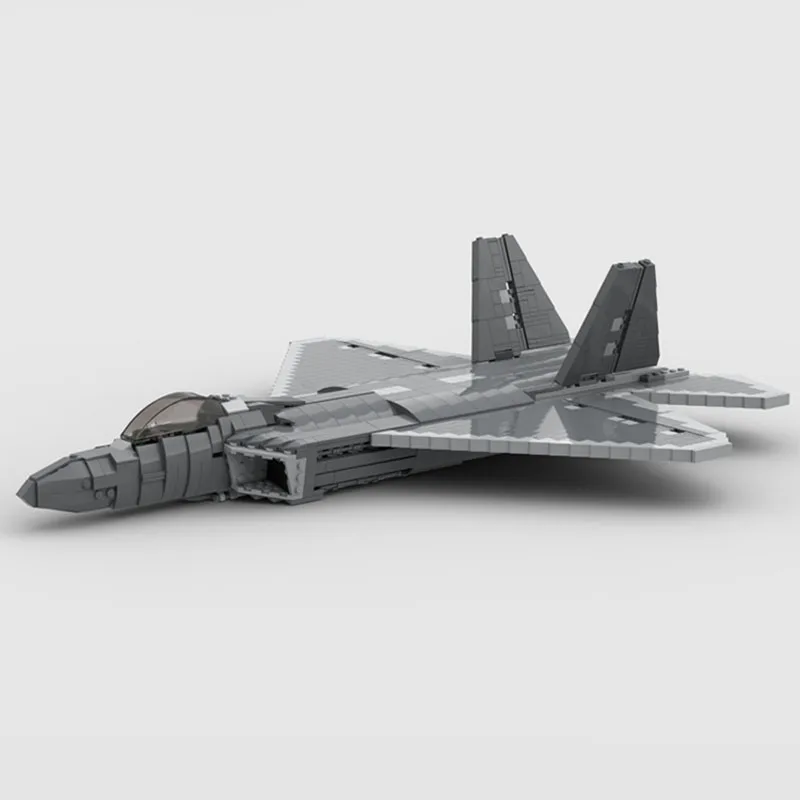

NEW 1292PCS WW2 Military MOC F-22 Raptor jet fighter model DIY creative ideas high-tech ChildrenToy Gift airvehicle Plane Blocks