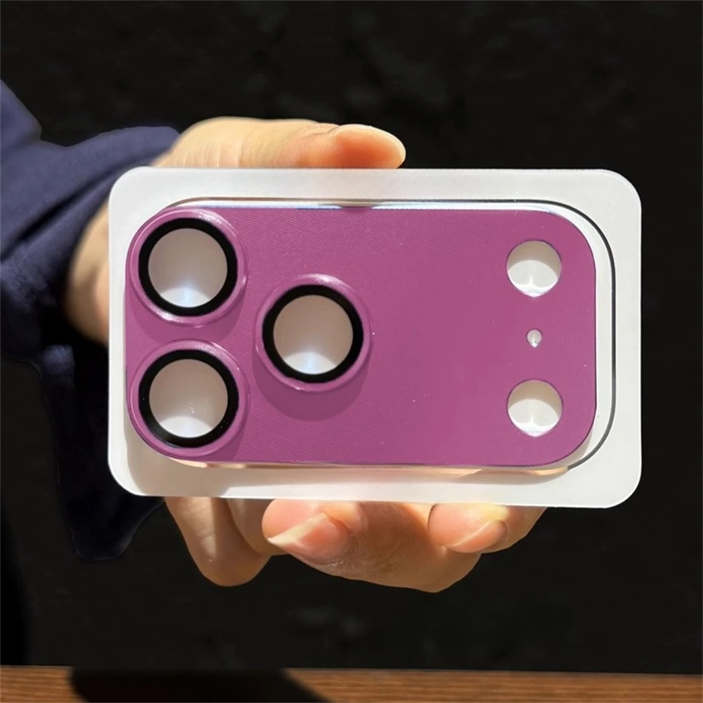 Premium Metal Camera Lens Protector - Tempered Glass Screen Armor