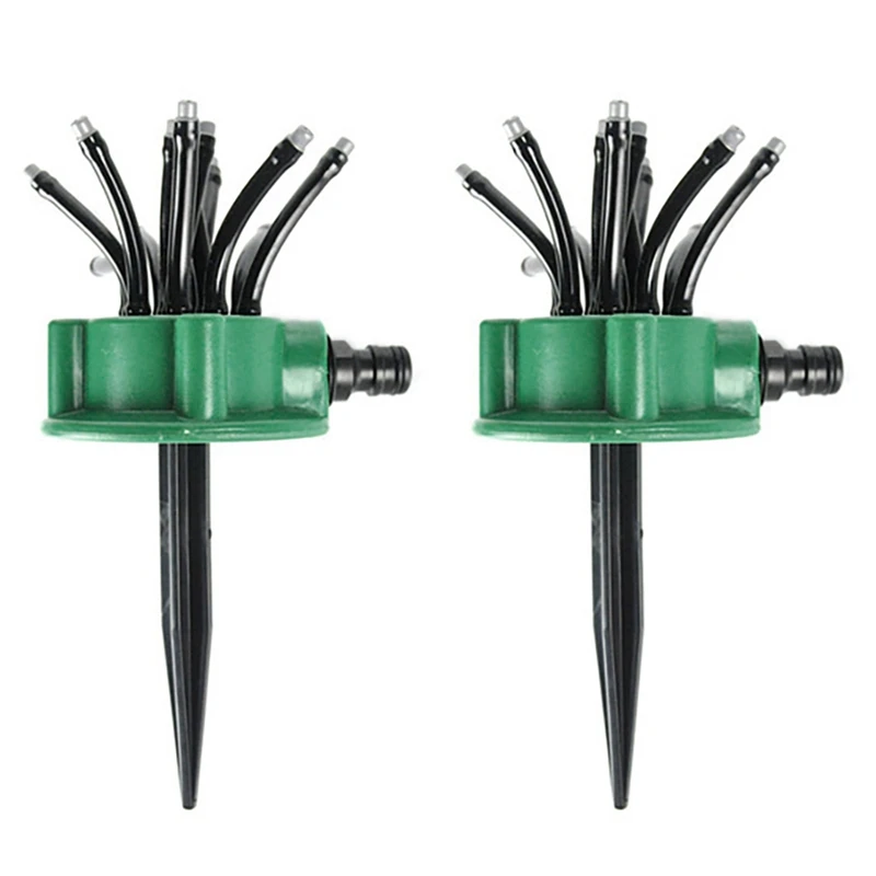 Promotion! 2PCS Flexible 360 Degree Water Sprinkler Irrigation Head Spray Nozzle Lawn Garden Sprinkl |