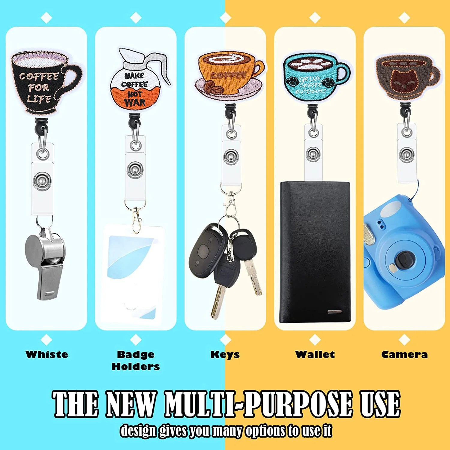 

Retractable Embroidery Cute Cartoon Nurse Badge Reel Clip Badge Holder Students Doctor Id Card Holder Keychain Office Supplies