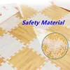 12PCS gyms & playmats Tatame Puzzle Mat Foam Play Mats Gym for babies Game Mat Baby Activity Gym Puzzle Mat Wood Grain Floor Mat 5