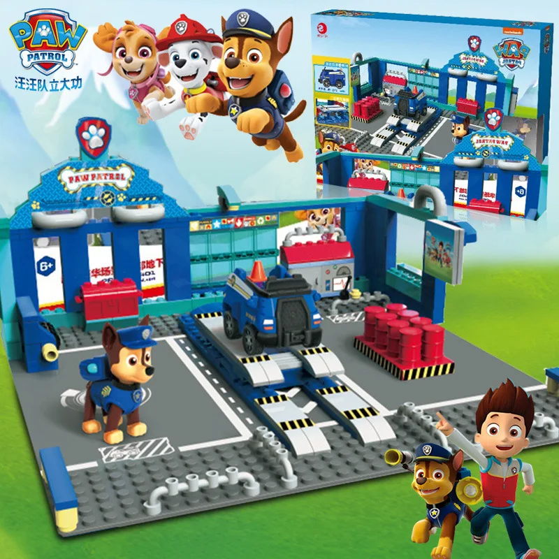 Paw Patrol Originale Riparazione Sotterranea Garage Block Playset Tracking Everest Tracker Ryder Giocattolo Per Bambini Bambola Regalo Di Compleanno P