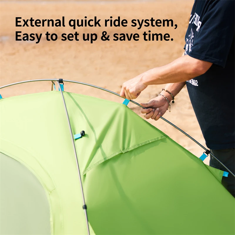Naturehike Ultralight Camping Tent 2 Person Hiking Travel Backpacking Large Space 65D Waterproof Quick Set Cycling Shelter Tent