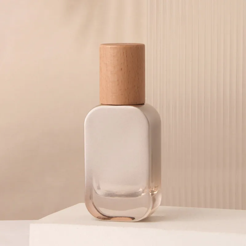 6pcs 30/50g Glass Cream Jars and 30-120ml Lotion Pump Bottles with Elegant Wooden Caps ... - SKU CBGS1131 - UGI Packaging