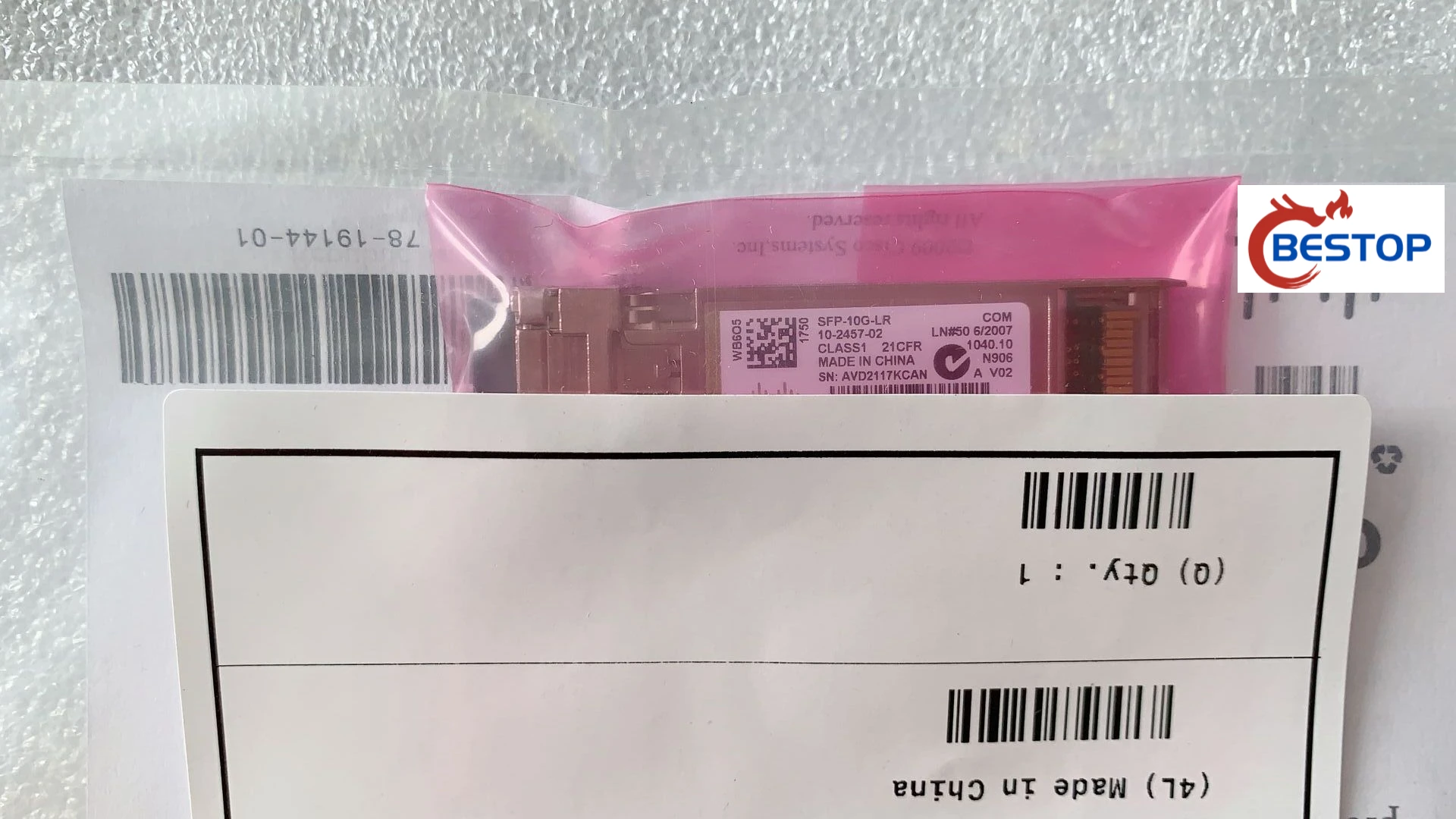 

Новинка SFP-10G-LR 10GBASE-LR SFP + 1310nm 10 км