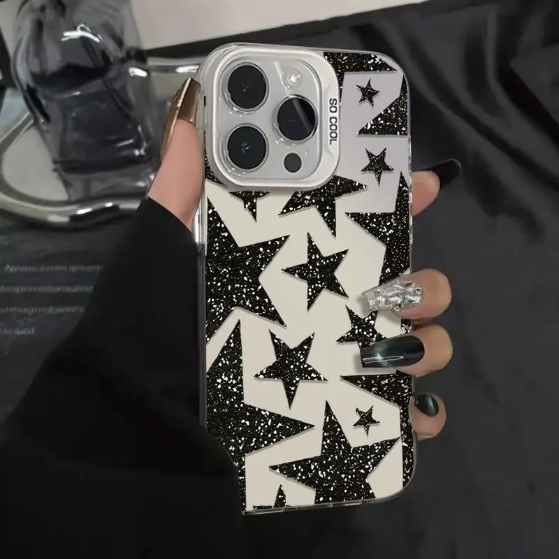 Leopard Print Star Phone Case - Stylish and Durable Design