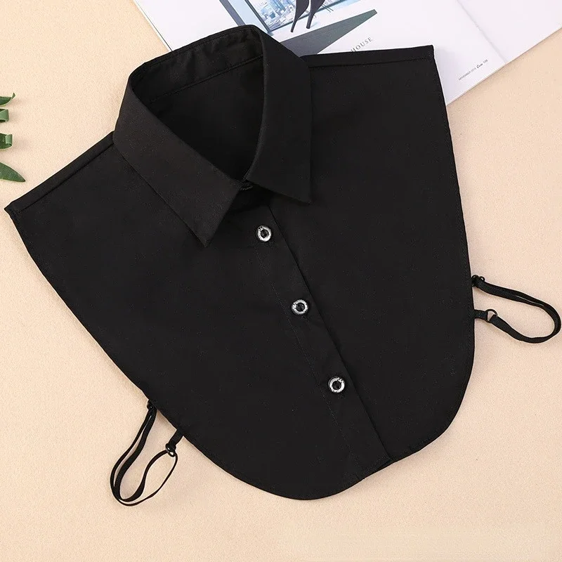 Fake Collar Detachable Collar Shawl Fashion White Black Lace Fake Collar Blouse Vintage Detachable Shirt False Collar Lapel