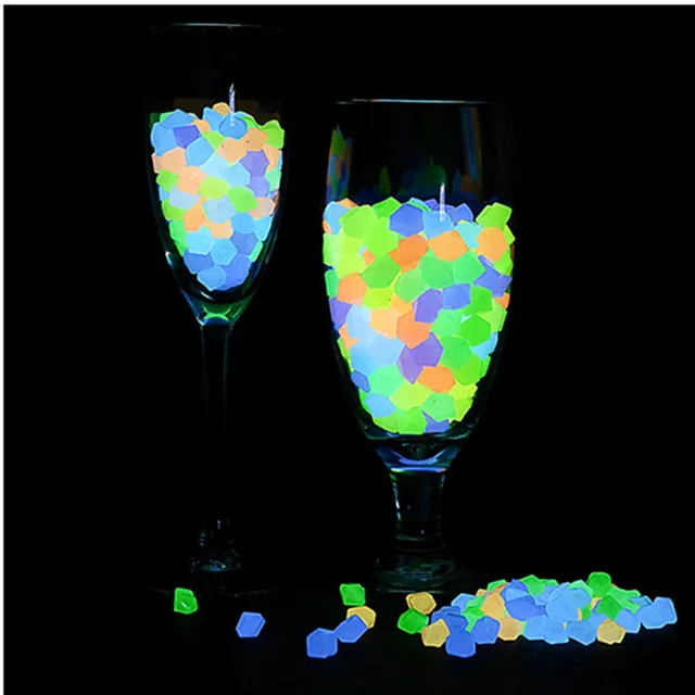 500 db Kerti Dekoráció Fényes Kövek Ragyogása A Sötét Kültéri Udvarban Gyeppályán Halvány Akvárium Kavicsos Sziklák 1000 - Image 5